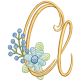 Swirly Flower Alphabet | Machine Embroidery Designs by JuJu