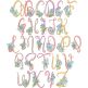 Swirly Flower Alphabet | Machine Embroidery Designs by JuJu