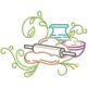 Swirly Kitchen 3 Machine Embroidery Designs by JuJu
