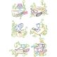 Swirly Kitchen 3 Machine Embroidery Designs by JuJu