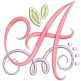 Swirly Script Alphabet | Machine Embroidery Designs by JuJu