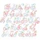 Swirly Script Alphabet | Machine Embroidery Designs by JuJu
