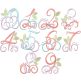 Swirly Script Numbers | Machine Embroidery Designs by JuJu