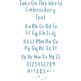 Take On The World Embroidery Font | Machine Embroidery Designs by JuJu