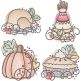 Thanksgiving Sketch | Machine Embroidery Designs by JuJu