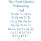 The Heart Chakra Embroidery Font | Machine Embroidery Designs by JuJu