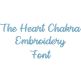 The Heart Chakra Embroidery Font | Machine Embroidery Designs by JuJu