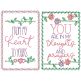 Thoughts And Prayers Greeting Cards 2 | Machine Embroidery Designs by JuJu
