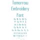 Tomorrow Embroidery Font | Machine Embroidery Designs by JuJu
