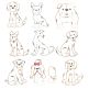 Top Dogs Vintage Stitch Set 2 Machine Embroidery Designs by JuJu