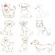 Top Dogs Vintage Stitch Set 3 Machine Embroidery Designs by JuJu