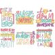 Totally Able Word Art Machine Embroidery Designs by JuJu

