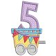 Trains Numbers Applique | Machine Embroidery Designs by JuJu