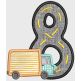Transportation Numbers | Machine Embroidery Designs by JuJu