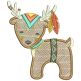 Tribal Baby Animals Applique Machine Embroidery Designs By JuJu