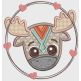 Tribal Baby Animal Faces Machine Embroidery Designs by JuJu