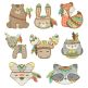 Tribal Baby Animals Applique Machine Embroidery Designs By JuJu