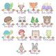 Tribal Baby Milestones Machine Embroidery Designs by JuJu