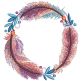 Tribal Monogram Frames | Machine Embroidery Designs by JuJu