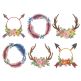 Tribal Monogram Frames | Machine Embroidery Designs by JuJu
