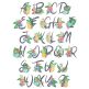 Tropical Applique Alphabet | Machine Embroidery Designs by JuJu