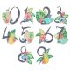 Tropical Applique Numbers | Machine Embroidery Designs by JuJu