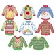 Ugly Christmas Sweaters Applique Machine Embroidery Designs by JuJu