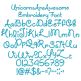 Unicorns Are Awesome Font Digital Embroidery Machine Designs by JuJu