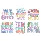 Vacation Word Art 1 Machine Embroidery Designs by JuJu
