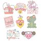 Valentine Giggles Machine Embroidery Designs by JuJu
