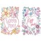 Valentines Greeting Cards 3 Digital Embroidery Designs by JuJu