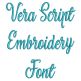 Vera Script | Machine Embroidery Designs by JuJu