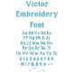Victor Embroidery Font | Machine Embroidery Designs by JuJu	