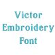 Victor Embroidery Font | Machine Embroidery Designs by JuJu	