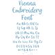 Vienna Embroidery Font | Machine Embroidery Designs by JuJu
