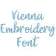 Vienna Embroidery Font | Machine Embroidery Designs by JuJu
