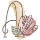 Vintage Sketch Blooming Alphabet | Machine Embroidery Designs by JuJu