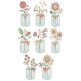 Vintage Sketch Fall Mason Jars Machine Embroidery Designs by JuJu
