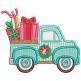 Vintage Trucks Christmas Applique Machine Embroidery Designs by JuJu