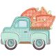 Vintage Easter Trucks Applique Machine Embroidery Designs by JuJu 