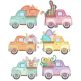 Vintage Easter Trucks Applique Machine Embroidery Designs by JuJu 
