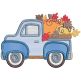 Vintage Trucks Fall Machine Embroidery Designs by JuJu