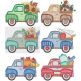 Vintage Trucks Fall Machine Embroidery Designs by JuJu
