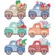 Vintage Trucks Summer Machine Embroidery Designs by JuJu
