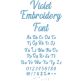 Violet Embroidery Font | Machine Embroidery Designs by JuJu