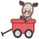 Wagon Critters 2 Applique Machine Embroidery Designs by JuJu 
