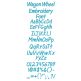 Wagon Wheel Embroidery Font | Machine Embroidery Designs by JuJu