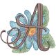 Watercolor Flowers Alphabet | Machine Embroidery Designs by JuJu