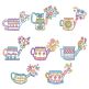 Watering Can Doodles Machine Embroidery Designs by JuJu