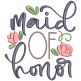Wedding Party Word Art 1 | Machine Embroidery Designs by JuJu